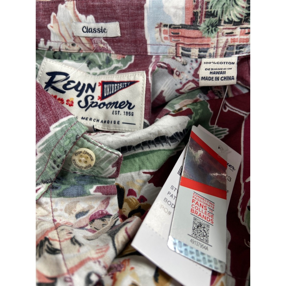 Reyn Spooner Florida State Seminoles‎ Hawaiian Shirt Mens XL Scenic Button-Down - Picture 8 of 11